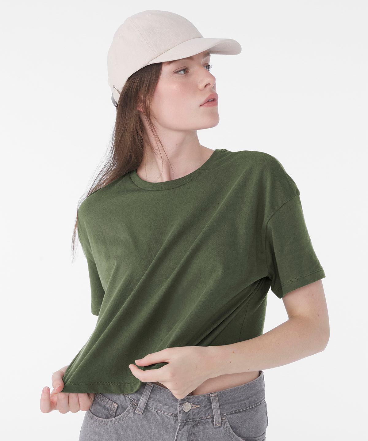 WomenÂs Jersey crop tee