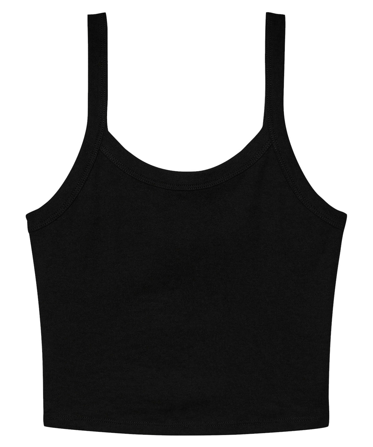 WomenÂs micro rib spaghetti strap tank