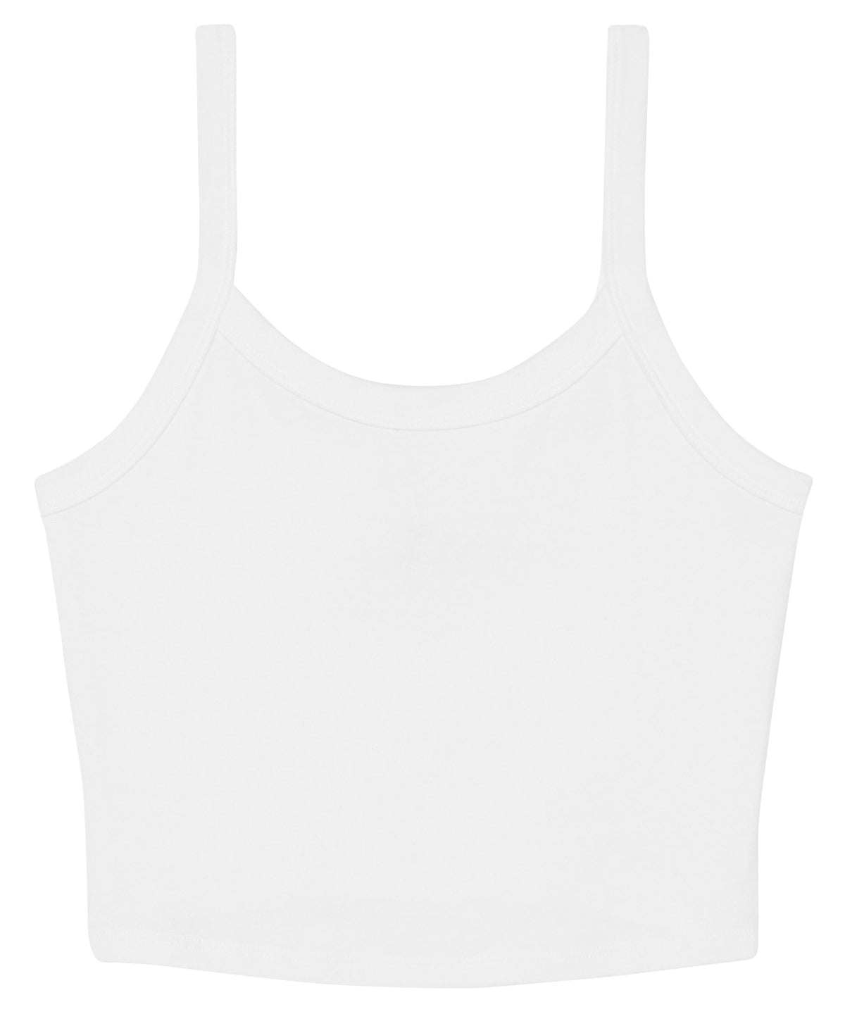 WomenÂs micro rib spaghetti strap tank