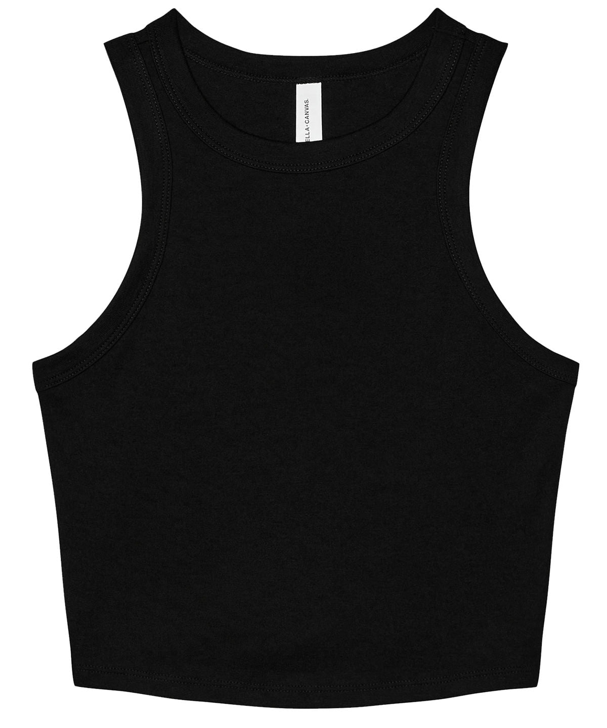 WomenÂs micro rib racer tank