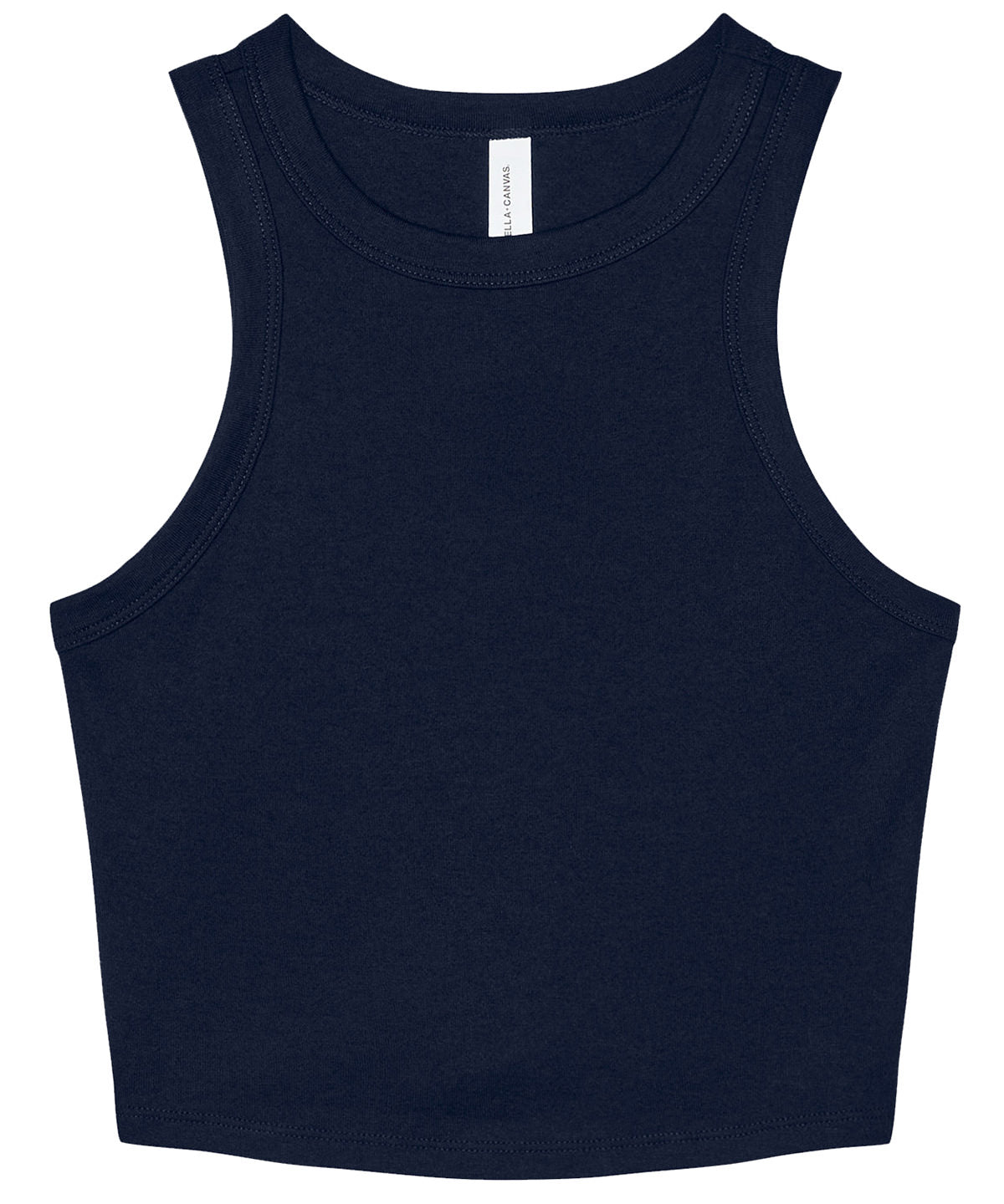 WomenÂs micro rib racer tank