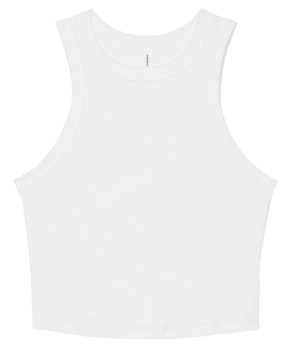 WomenÂs micro rib racer tank