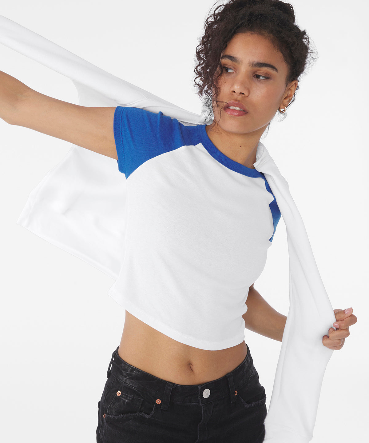 WomenÂs micro rib raglan baby t-shirt