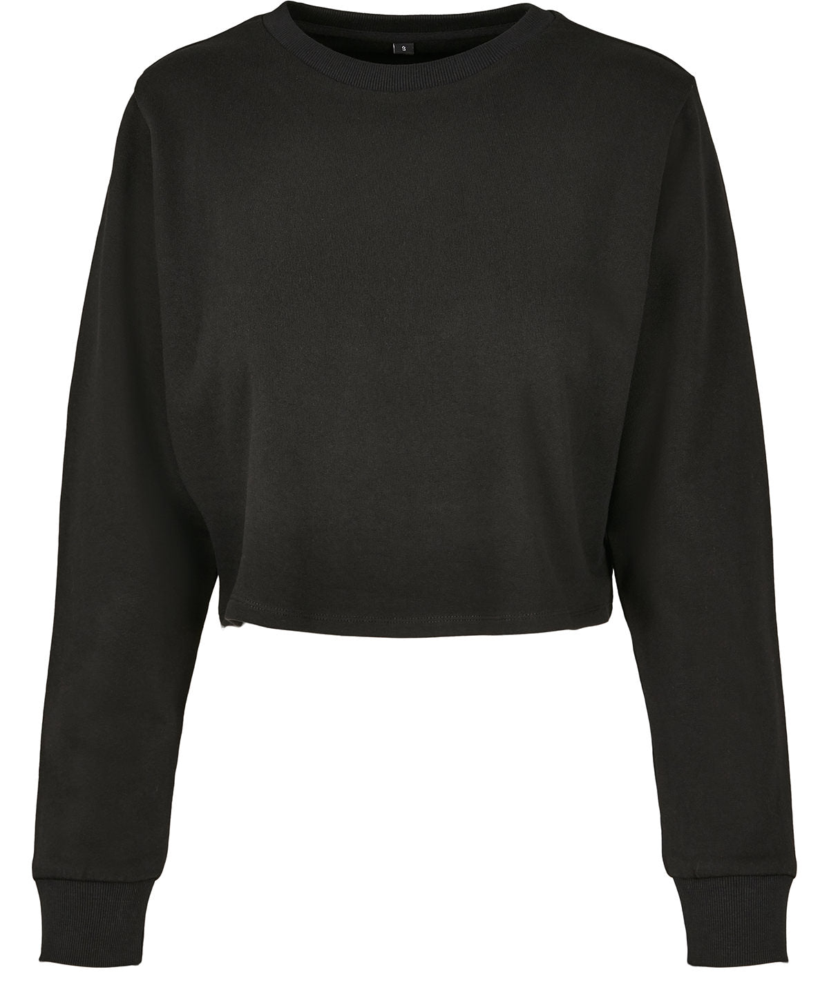WomenÂs terry cropped crew