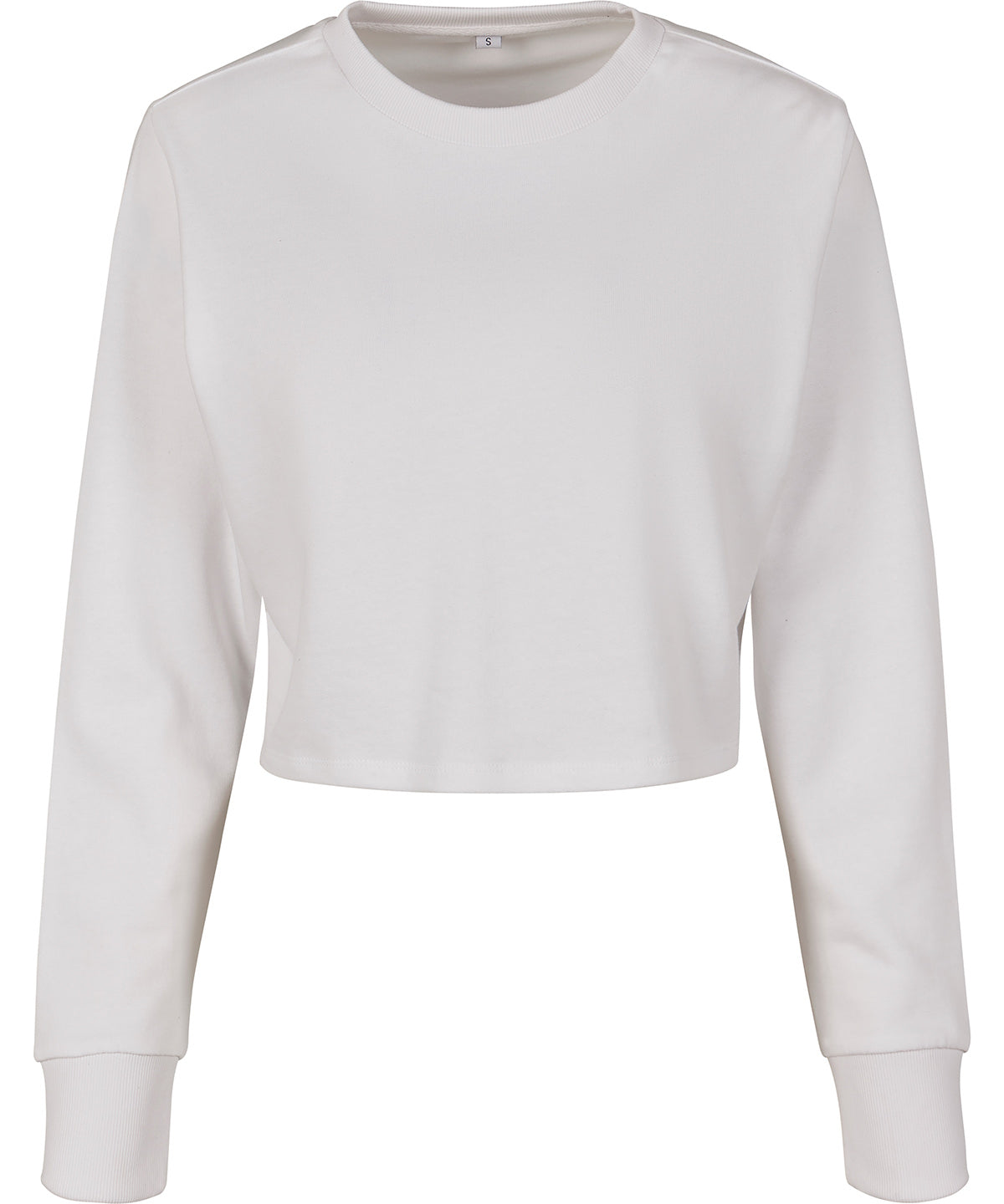 WomenÂs terry cropped crew