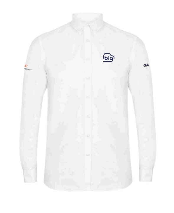 H513R Henbury Ladies Long Sleeve Oxford Shirt - White