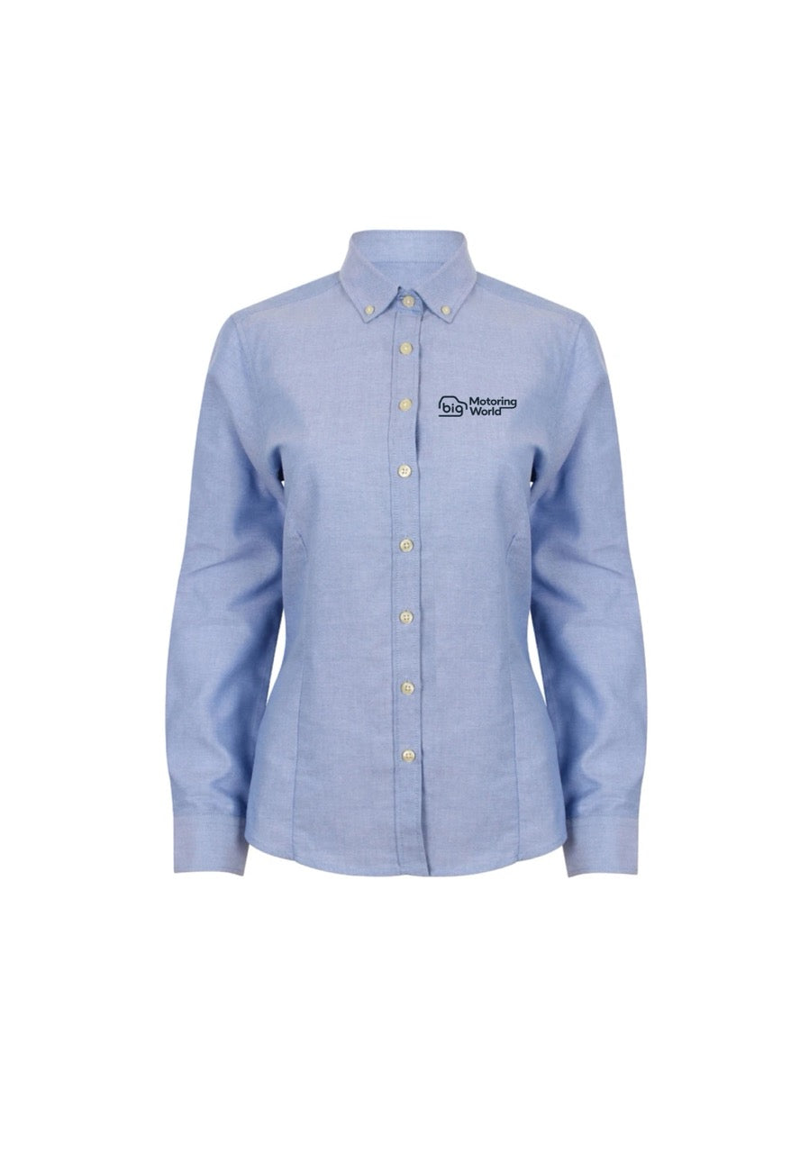 H513R Ladies Long Sleeve Shirt light blue