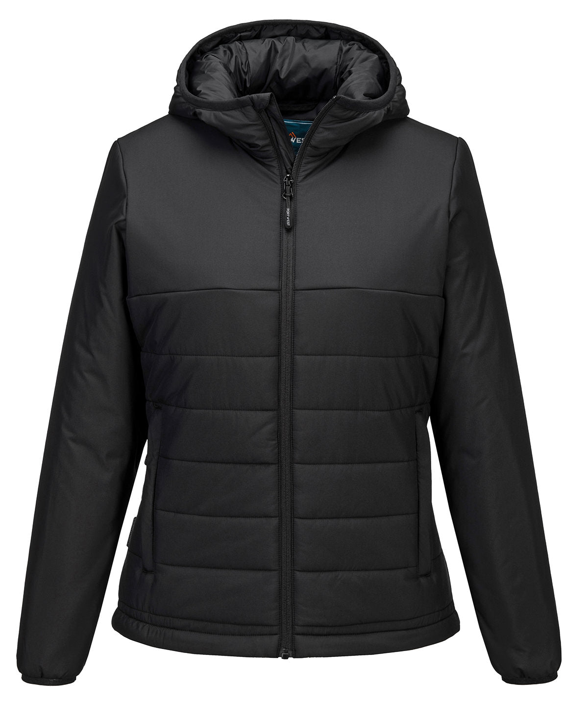 Womens professional hooded insulated baffle jacket (S613)