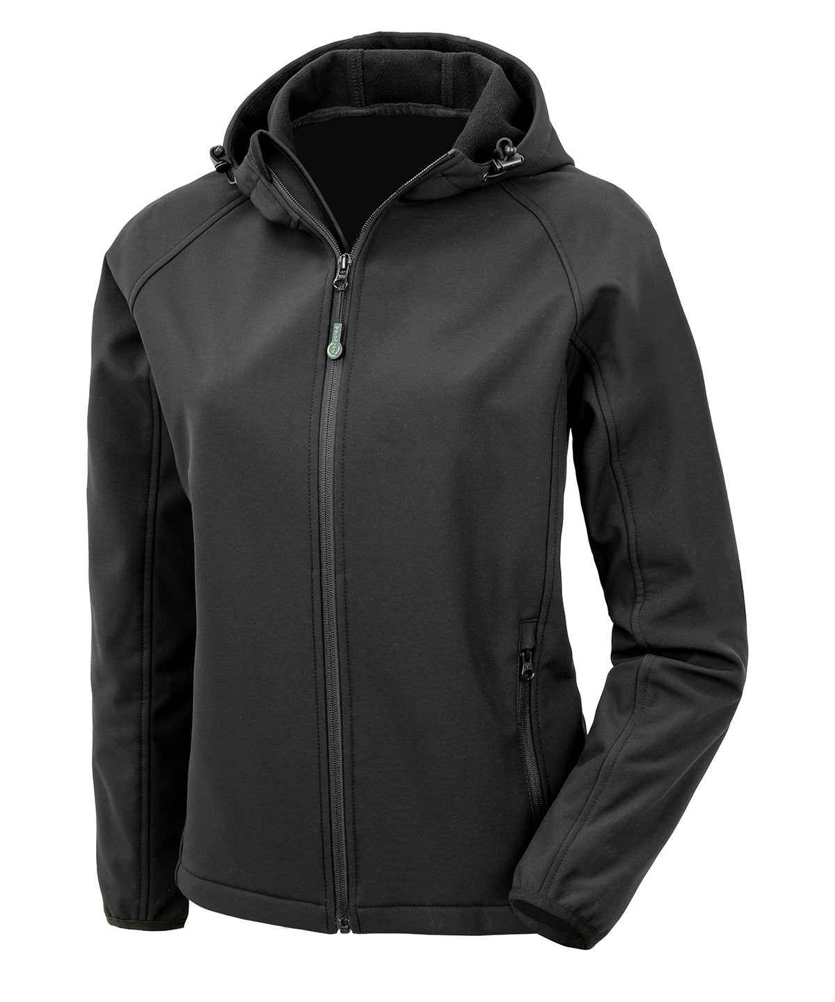 Women's recycled 3-layer printable hooded softshell