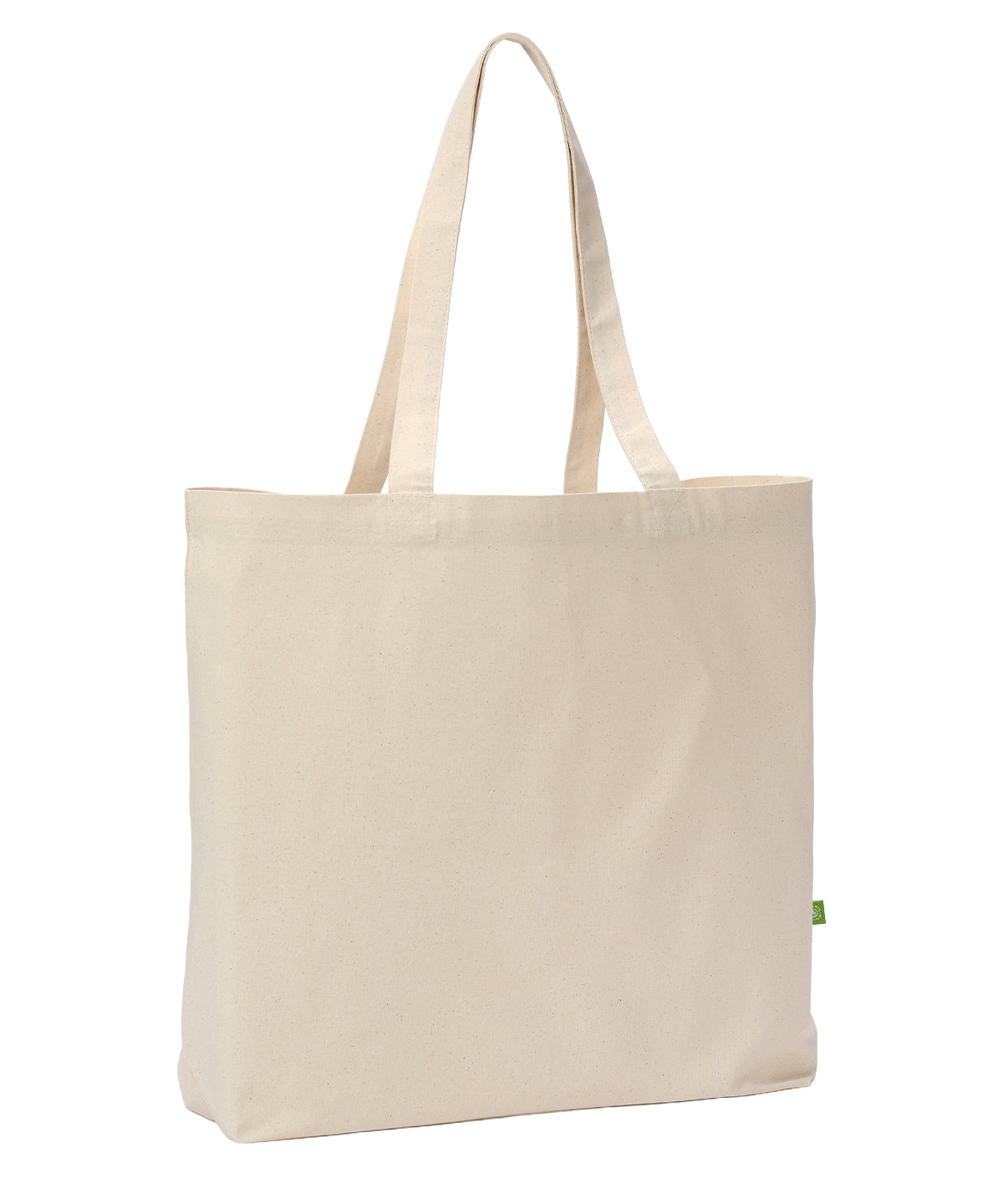 Organic canvas flat base' landscape shopper