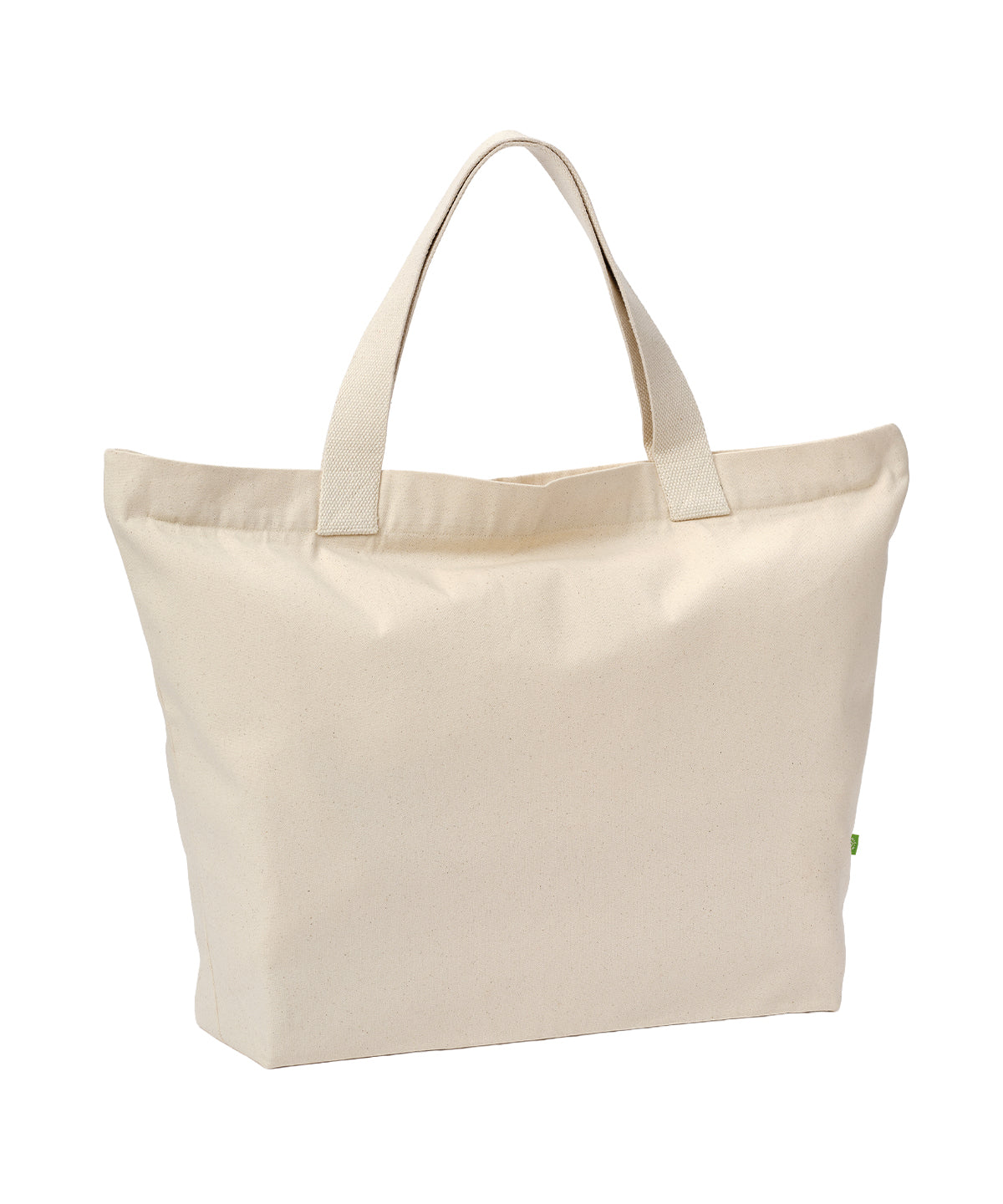 Elba organic canvas premium zip tote