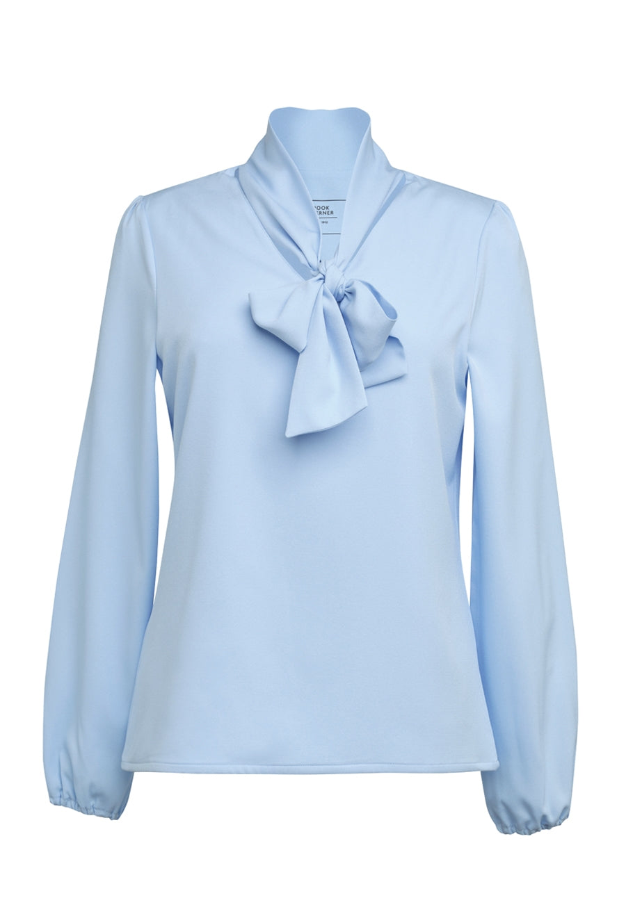 Andria L/S Tie Neck Blouse
