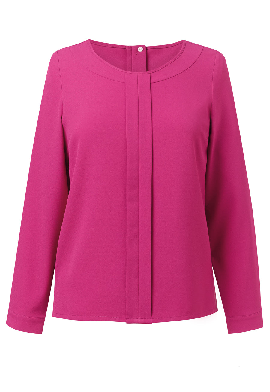 Roma L/S Crepe Blouse