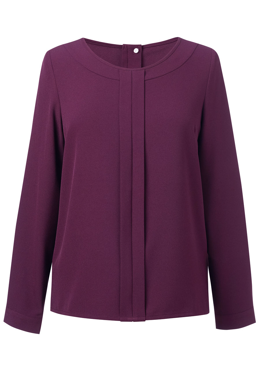 Roma L/S Crepe Blouse