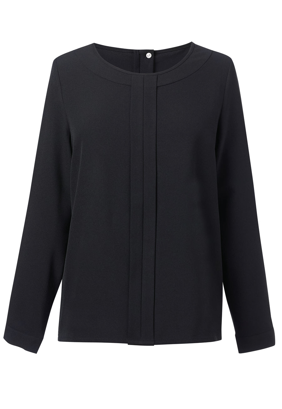 Roma L/S Crepe Blouse