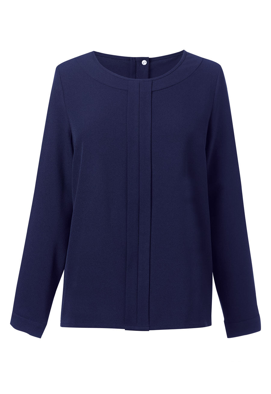 Roma L/S Crepe Blouse